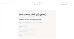 Desktop Screenshot of nudethesalon.com